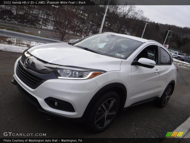 Platinum White Pearl / Black 2022 Honda HR-V EX-L AWD