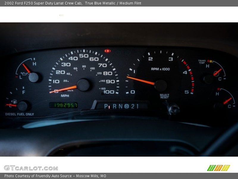  2002 F250 Super Duty Lariat Crew Cab Lariat Crew Cab Gauges