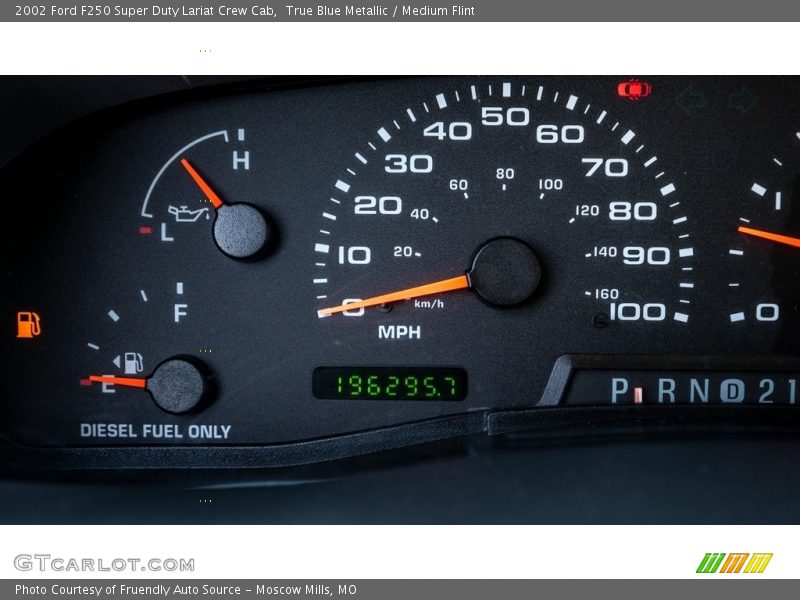  2002 F250 Super Duty Lariat Crew Cab Lariat Crew Cab Gauges