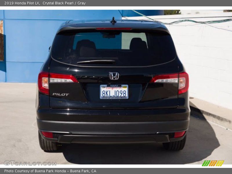 Crystal Black Pearl / Gray 2019 Honda Pilot LX