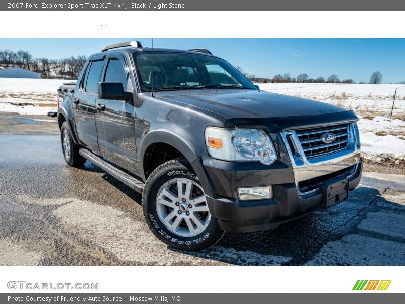 Black / Light Stone 2007 Ford Explorer Sport Trac XLT 4x4