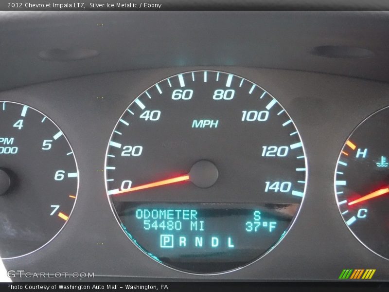 Silver Ice Metallic / Ebony 2012 Chevrolet Impala LTZ