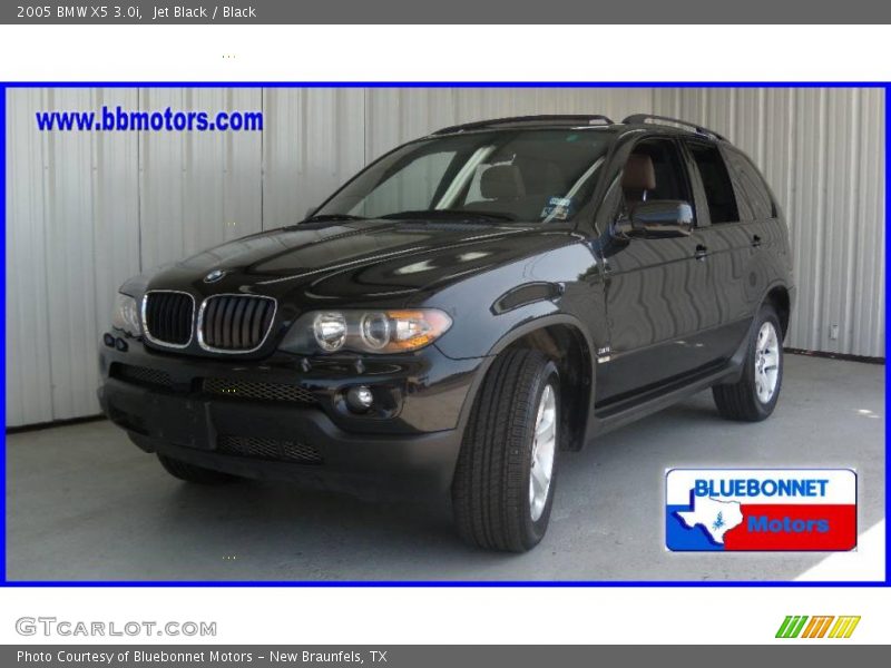 Jet Black / Black 2005 BMW X5 3.0i