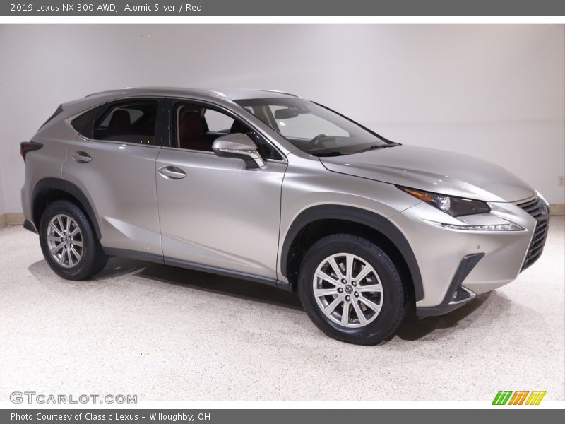 Atomic Silver / Red 2019 Lexus NX 300 AWD