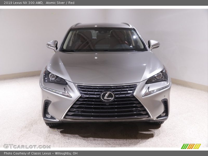 Atomic Silver / Red 2019 Lexus NX 300 AWD