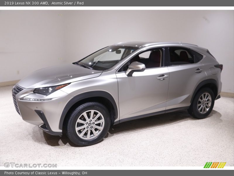 Atomic Silver / Red 2019 Lexus NX 300 AWD