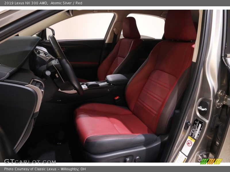 Atomic Silver / Red 2019 Lexus NX 300 AWD