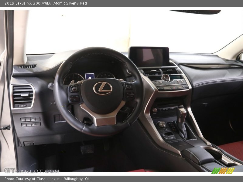 Atomic Silver / Red 2019 Lexus NX 300 AWD