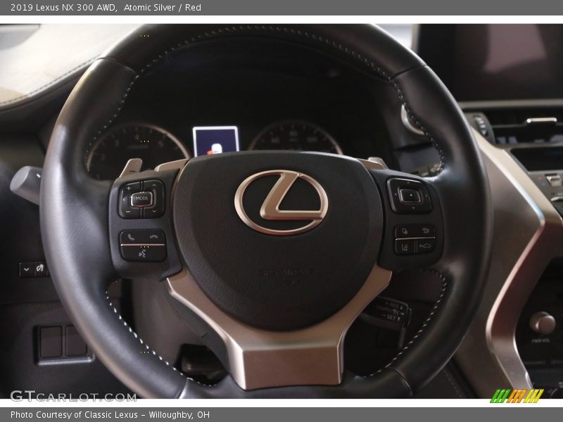 Atomic Silver / Red 2019 Lexus NX 300 AWD