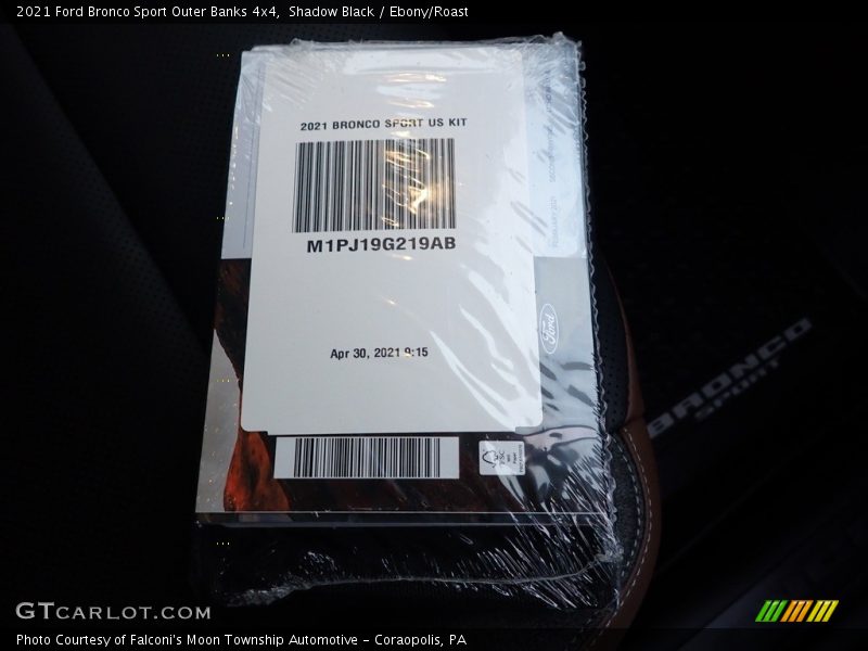 Shadow Black / Ebony/Roast 2021 Ford Bronco Sport Outer Banks 4x4