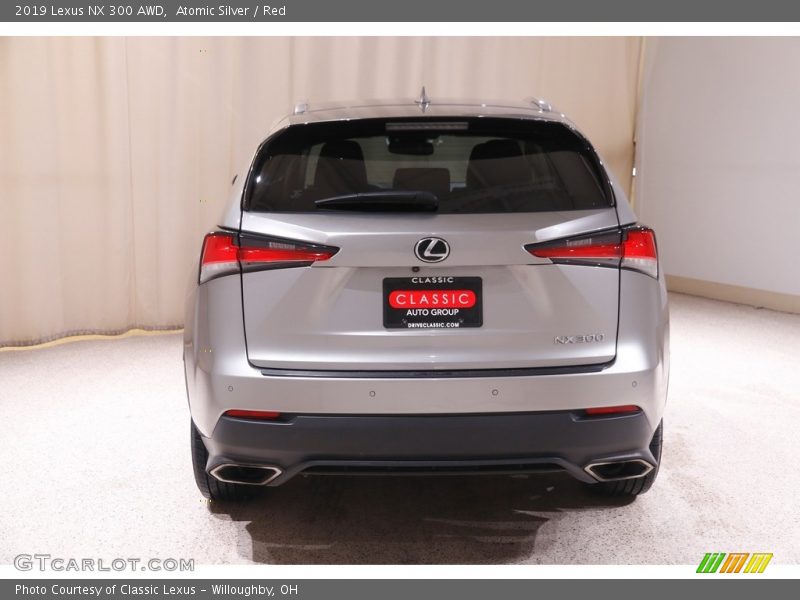 Atomic Silver / Red 2019 Lexus NX 300 AWD