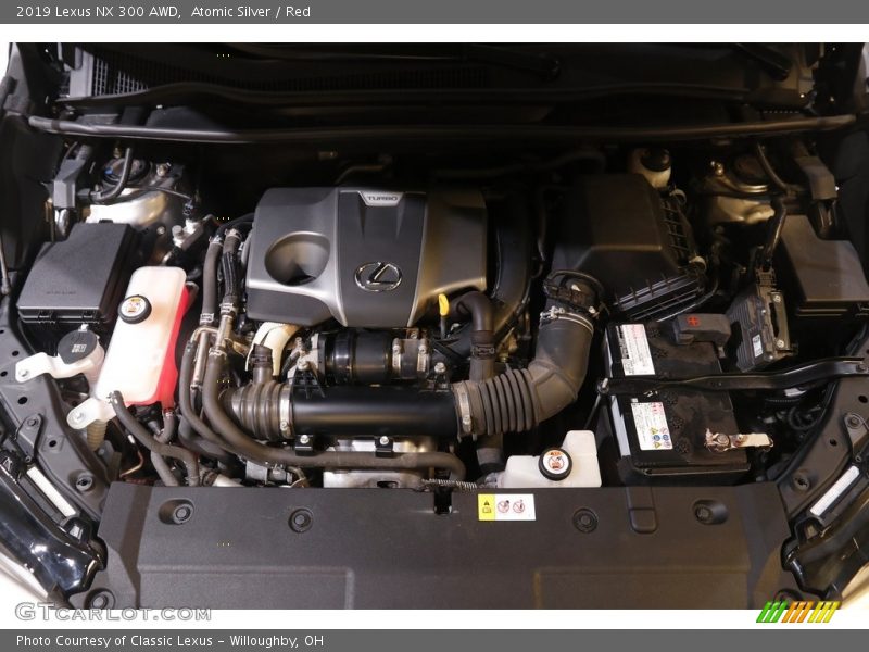 Atomic Silver / Red 2019 Lexus NX 300 AWD