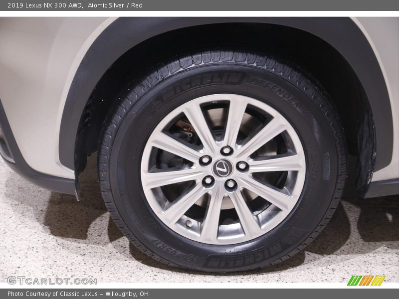 Atomic Silver / Red 2019 Lexus NX 300 AWD