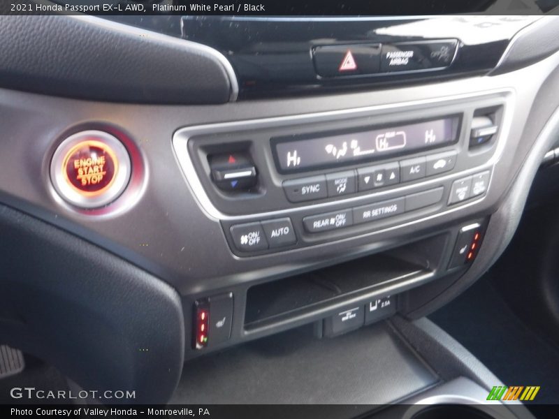Platinum White Pearl / Black 2021 Honda Passport EX-L AWD