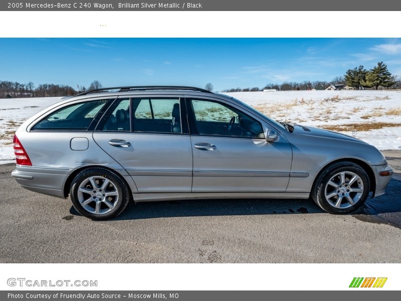 Brilliant Silver Metallic / Black 2005 Mercedes-Benz C 240 Wagon