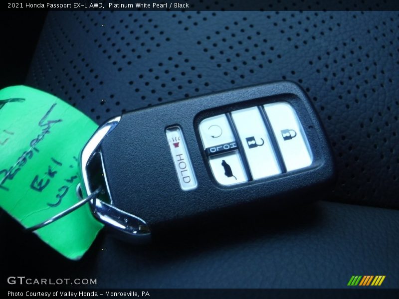 Platinum White Pearl / Black 2021 Honda Passport EX-L AWD