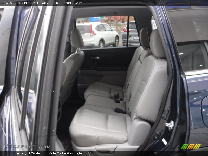 Obsidian Blue Pearl / Gray 2016 Honda Pilot EX-L