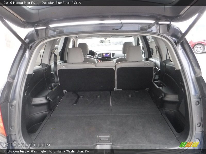 Obsidian Blue Pearl / Gray 2016 Honda Pilot EX-L