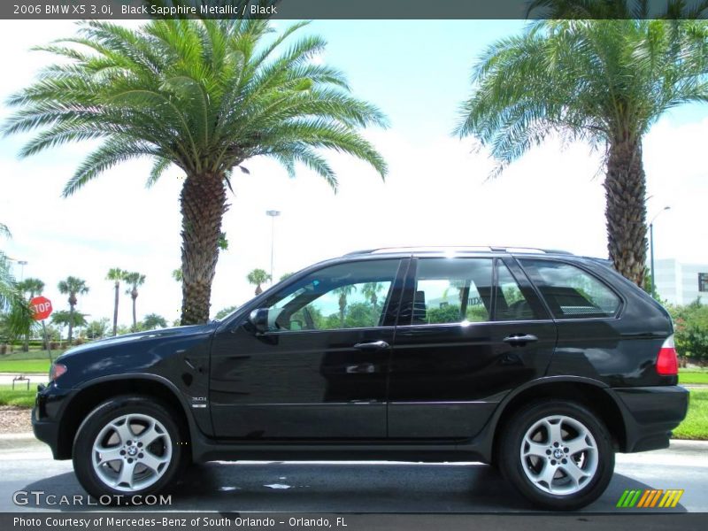 Black Sapphire Metallic / Black 2006 BMW X5 3.0i
