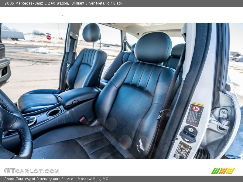 Brilliant Silver Metallic / Black 2005 Mercedes-Benz C 240 Wagon