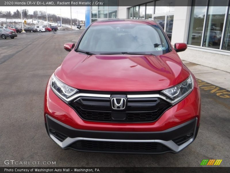 Radiant Red Metallic / Gray 2020 Honda CR-V EX-L AWD