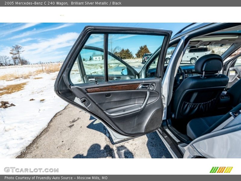 Brilliant Silver Metallic / Black 2005 Mercedes-Benz C 240 Wagon