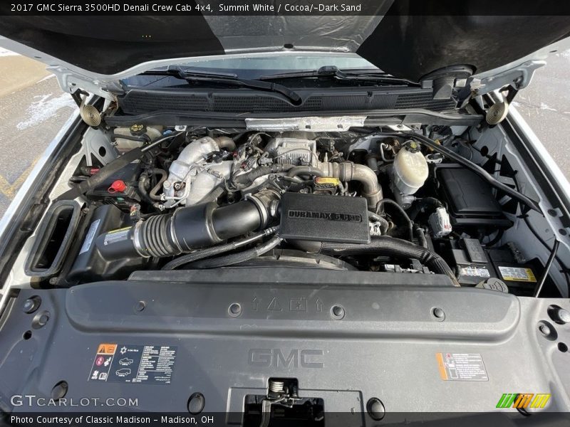  2017 Sierra 3500HD Denali Crew Cab 4x4 Engine - 6.6 Liter OHV 32-Valve Duramax Turbo-Diesel V8