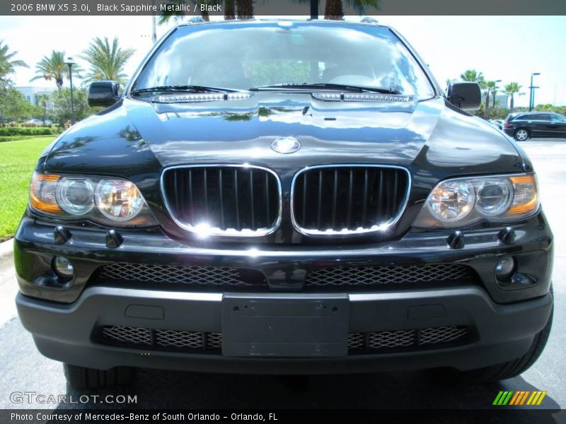 Black Sapphire Metallic / Black 2006 BMW X5 3.0i