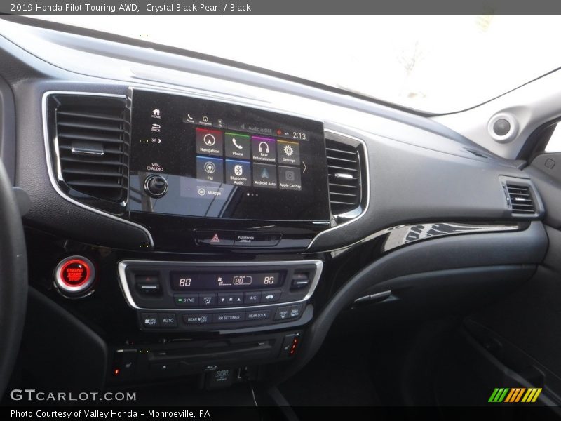 Crystal Black Pearl / Black 2019 Honda Pilot Touring AWD