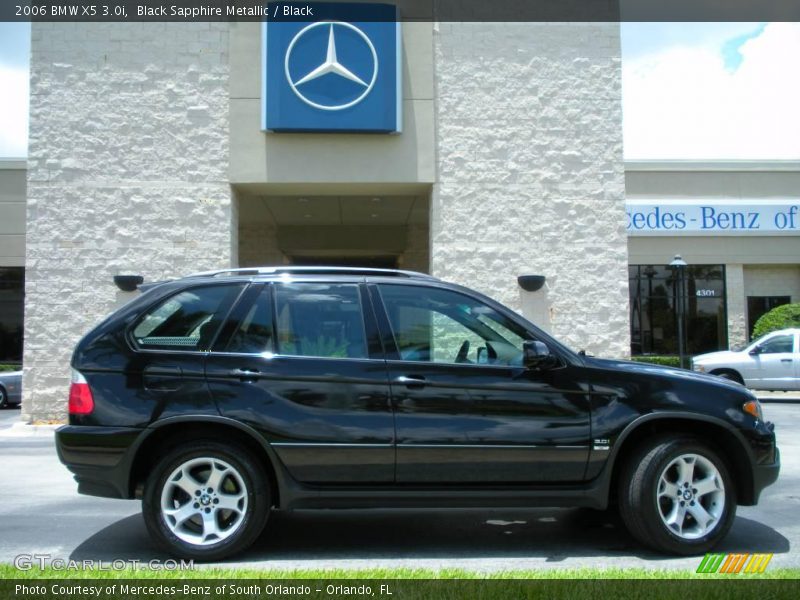 Black Sapphire Metallic / Black 2006 BMW X5 3.0i