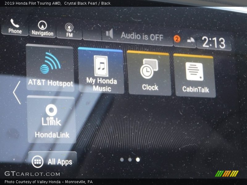 Crystal Black Pearl / Black 2019 Honda Pilot Touring AWD