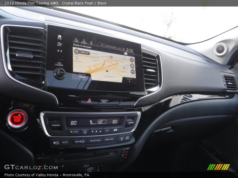 Crystal Black Pearl / Black 2019 Honda Pilot Touring AWD
