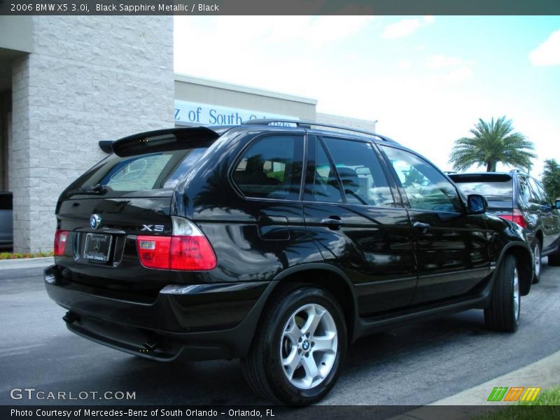 Black Sapphire Metallic / Black 2006 BMW X5 3.0i