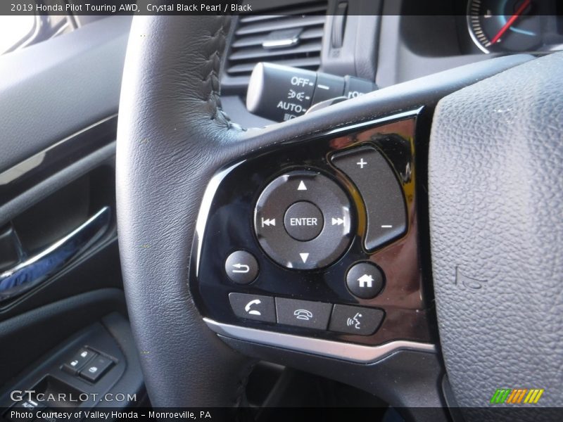 Crystal Black Pearl / Black 2019 Honda Pilot Touring AWD