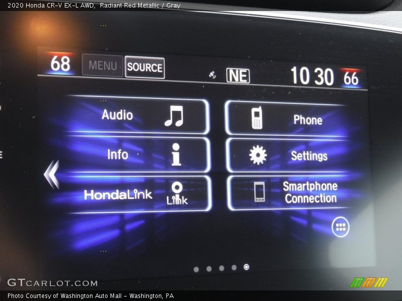 Radiant Red Metallic / Gray 2020 Honda CR-V EX-L AWD