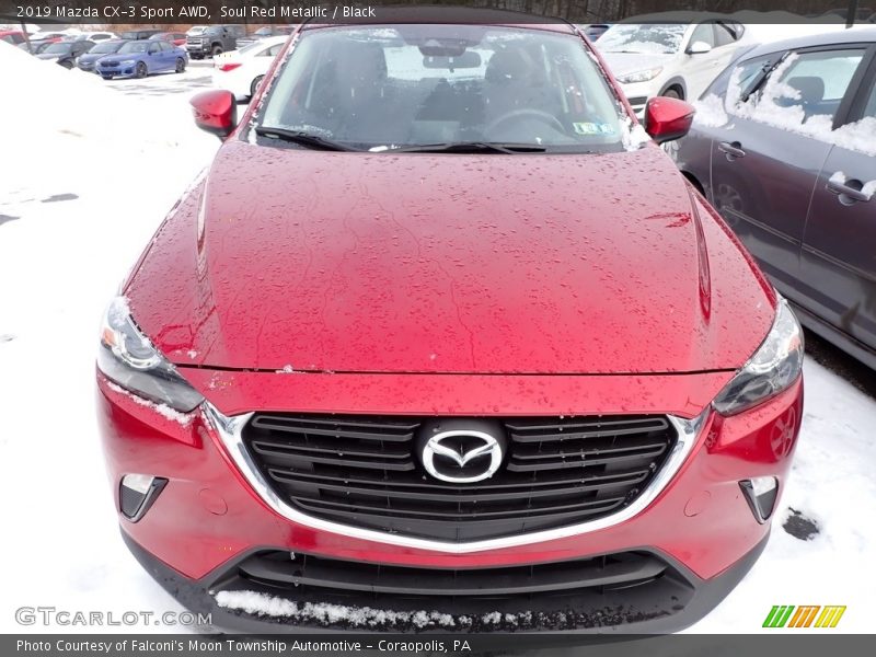 Soul Red Metallic / Black 2019 Mazda CX-3 Sport AWD