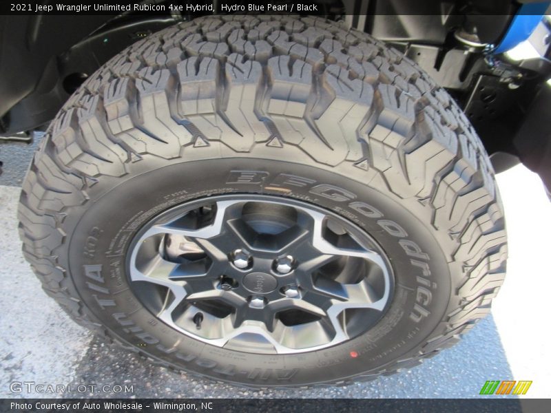 Hydro Blue Pearl / Black 2021 Jeep Wrangler Unlimited Rubicon 4xe Hybrid