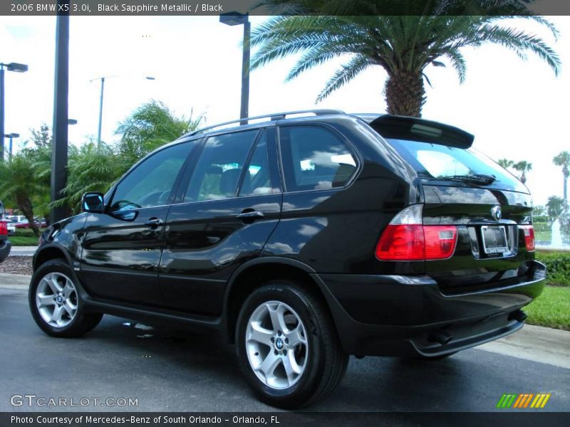 Black Sapphire Metallic / Black 2006 BMW X5 3.0i