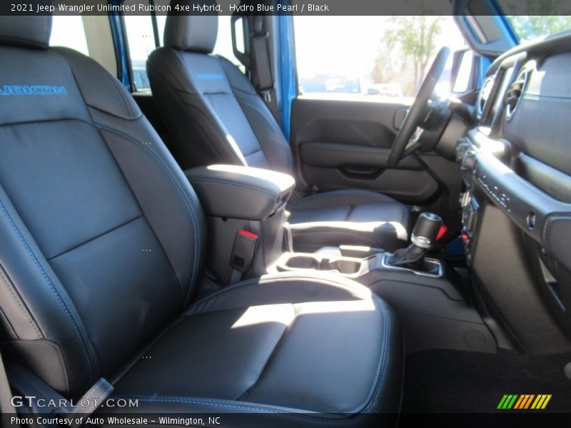 Hydro Blue Pearl / Black 2021 Jeep Wrangler Unlimited Rubicon 4xe Hybrid