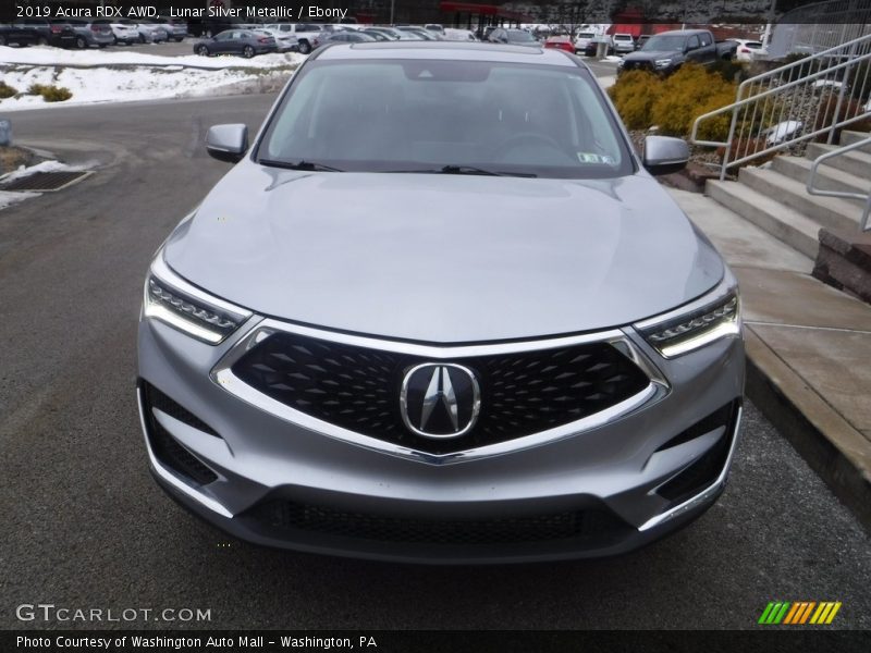 Lunar Silver Metallic / Ebony 2019 Acura RDX AWD