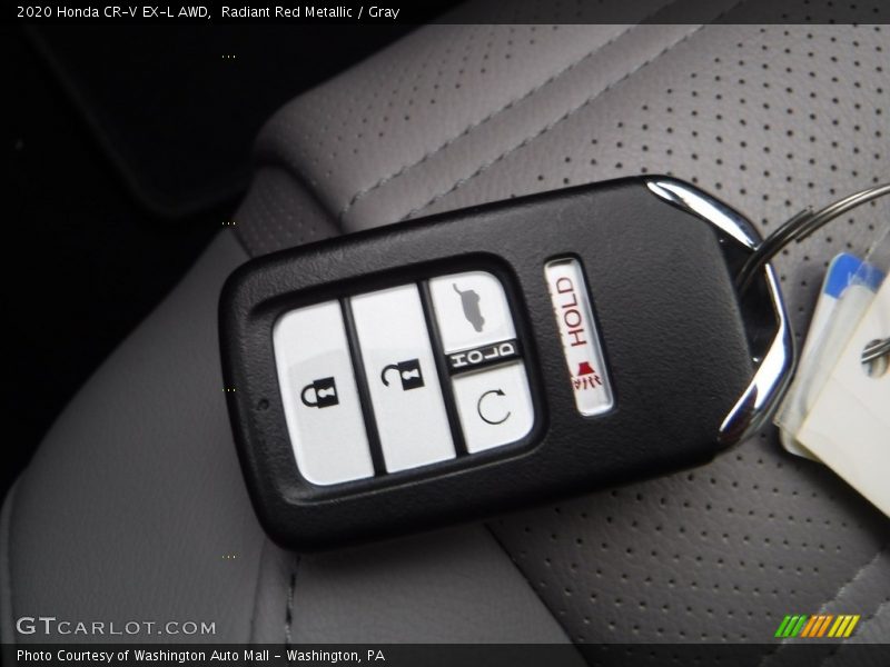 Radiant Red Metallic / Gray 2020 Honda CR-V EX-L AWD