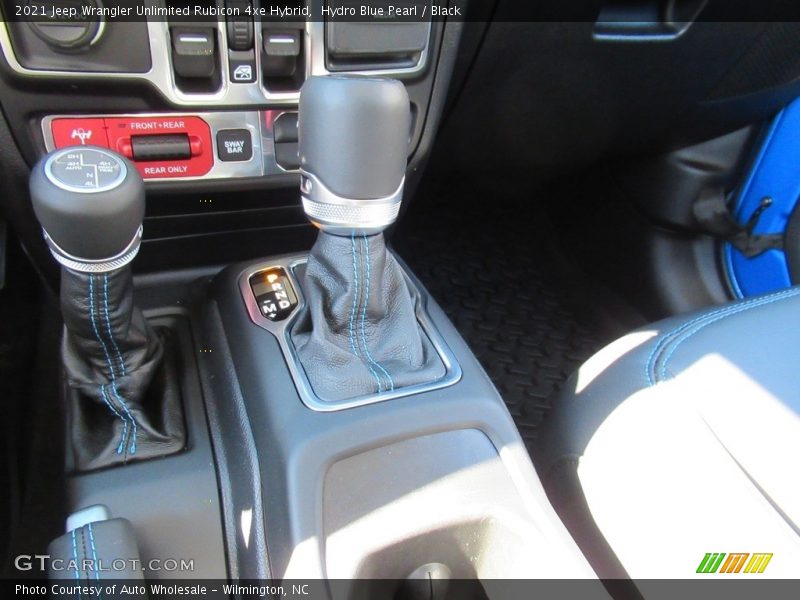Hydro Blue Pearl / Black 2021 Jeep Wrangler Unlimited Rubicon 4xe Hybrid