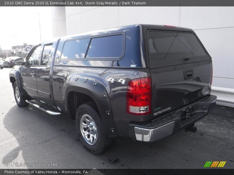 Storm Gray Metallic / Dark Titanium 2010 GMC Sierra 1500 SL Extended Cab 4x4