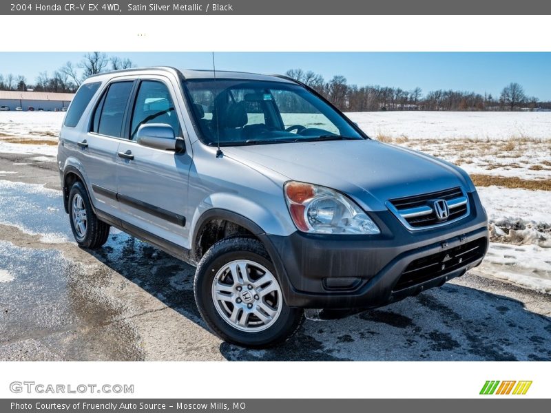 Satin Silver Metallic / Black 2004 Honda CR-V EX 4WD