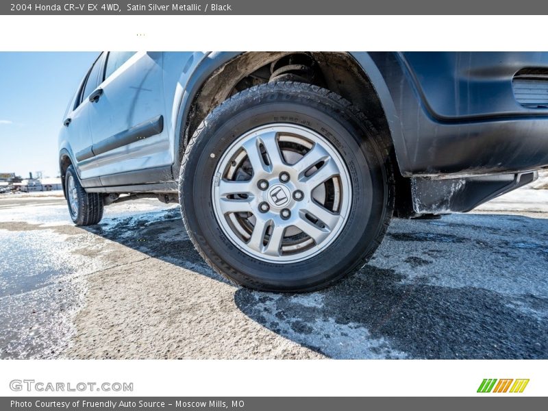 Satin Silver Metallic / Black 2004 Honda CR-V EX 4WD