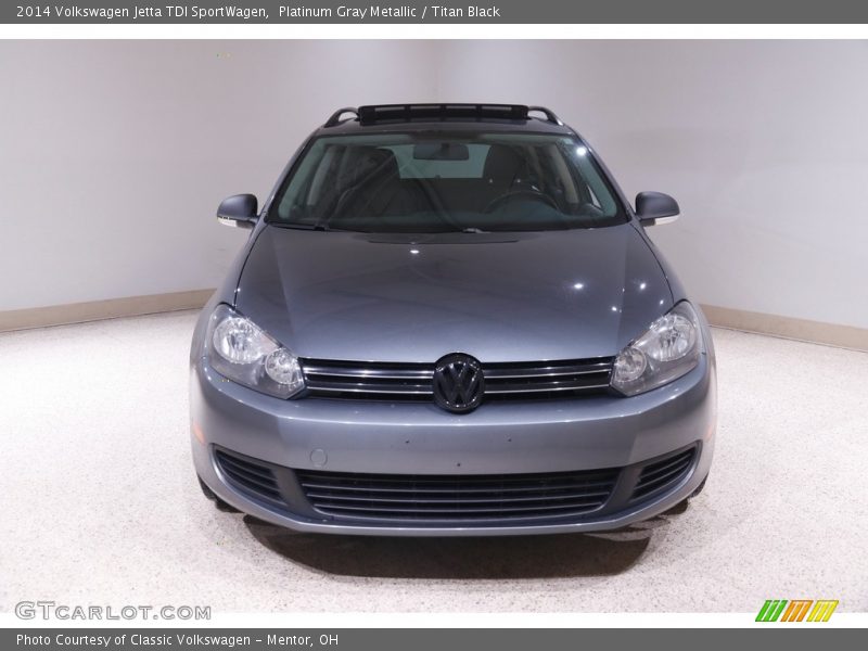 Platinum Gray Metallic / Titan Black 2014 Volkswagen Jetta TDI SportWagen