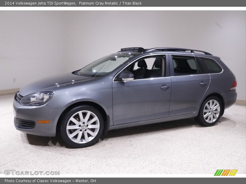 Platinum Gray Metallic / Titan Black 2014 Volkswagen Jetta TDI SportWagen