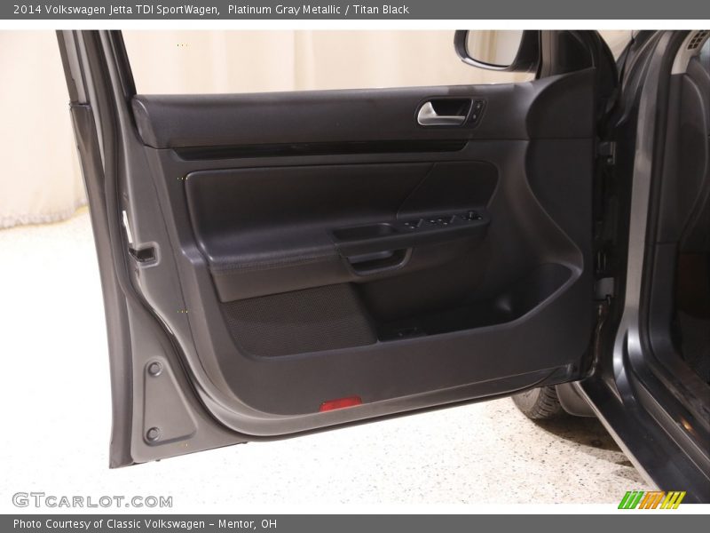 Platinum Gray Metallic / Titan Black 2014 Volkswagen Jetta TDI SportWagen