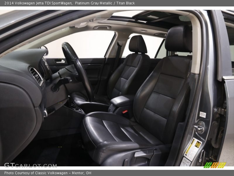 Platinum Gray Metallic / Titan Black 2014 Volkswagen Jetta TDI SportWagen