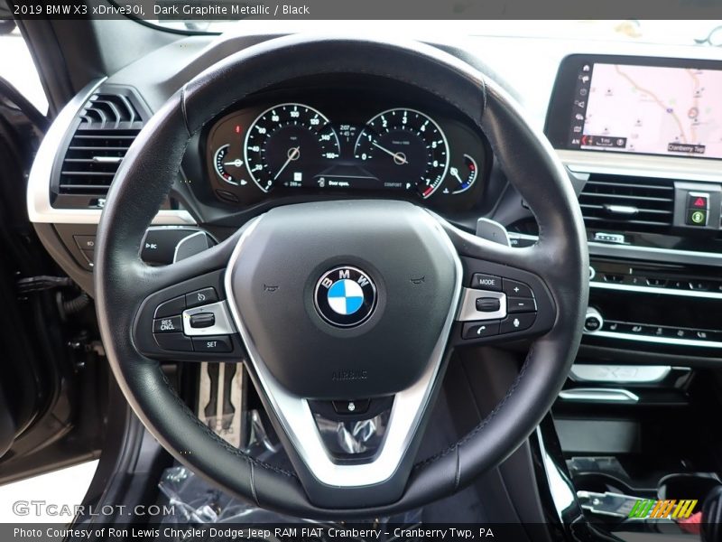 Dark Graphite Metallic / Black 2019 BMW X3 xDrive30i